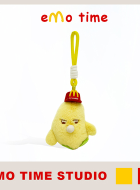 emo 可爱M记吐泡泡香蕉人公仔少女心挂件包包车钥匙扣礼物情侣款