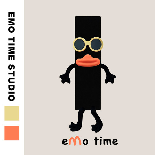 emo 原创酷酷鸭小柴人汽车安全带肩套可爱车载饰品护肩防磨损通用