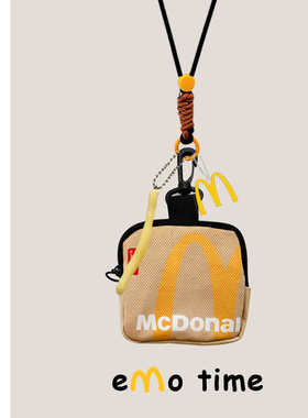 emo原创M记麦麦随身袋零钱包韩版便携学生便携百搭耳机杂物收纳包