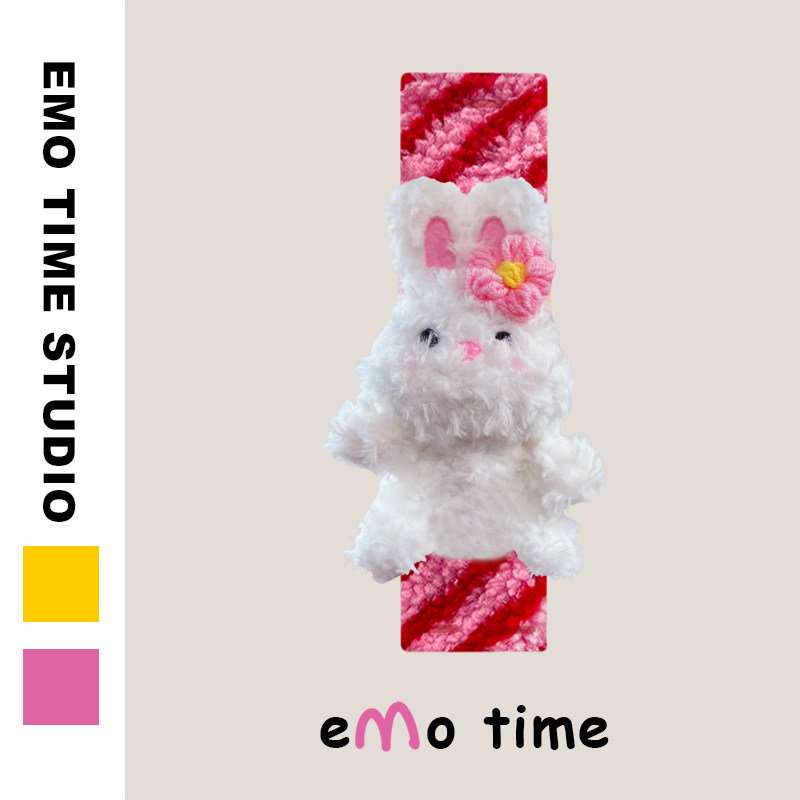 emo 原创羞羞兔粉条纹汽车安全带肩套可爱车载饰品护肩防磨损通用,汽车用品/电子/清洗/改装,手刹套/档把套/套饰套装,淘宝优惠券,粉丝福利购,淘宝优惠卷