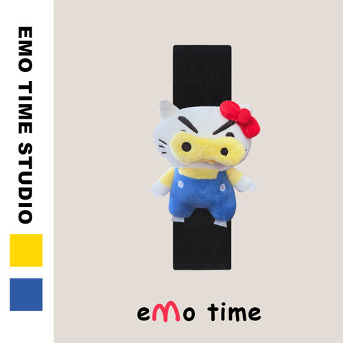 emo原创左卫门&凯特猫汽车安全带肩套车载创意饰品护肩防磨损通用