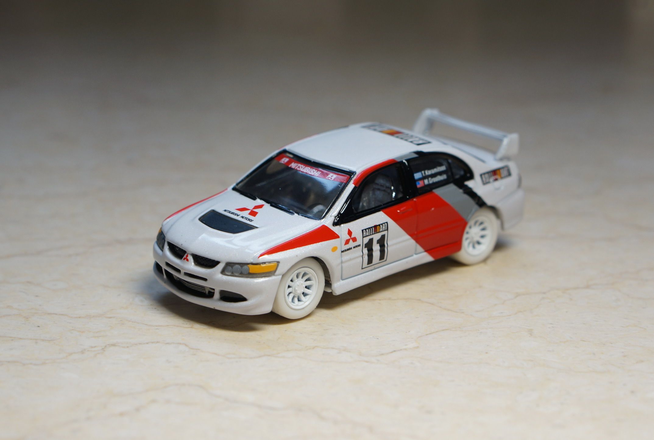 jl050 乔尼闪电 三菱evo拉力赛车 白闪电