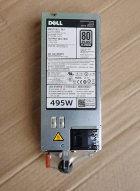 Dell N24MJ PowerEdge R620 R720服务器电源495W电源D495E-S0