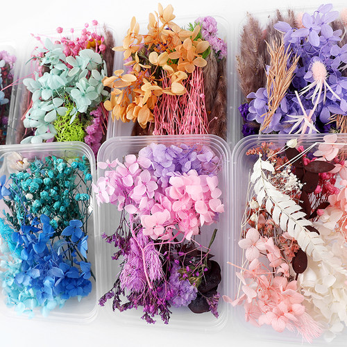 diy混合装饰真花手工材料包