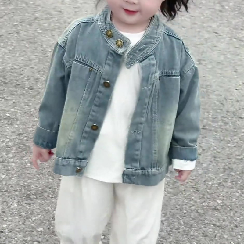 休闲韩版气质短款立领长袖上衣潮