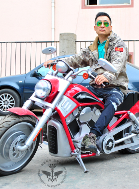 纯手工主题餐厅摩托车模型