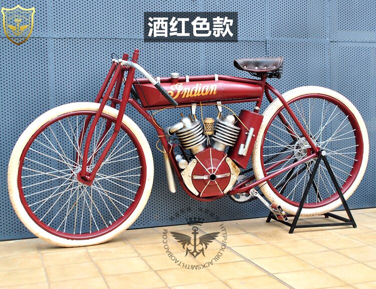 手工印第安仿真酒吧自行车模型