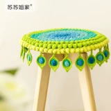 苏苏姐家 Подушка ручной работы, плетеный крючок для вязания, клубок пряжи, набор материалов, павлин, DIY