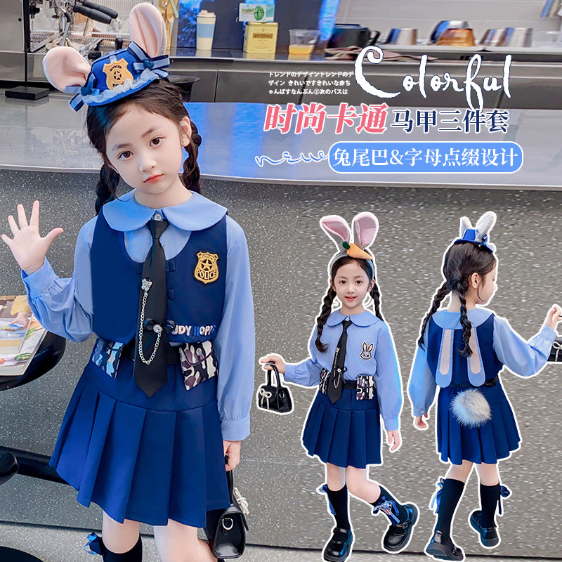 疯狂动物城兔子警官cos衣服套装