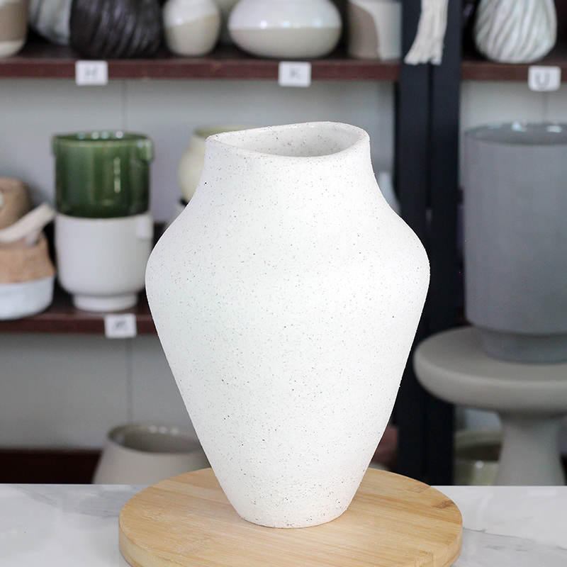 papaya大肚粗砂花瓶@高31CM