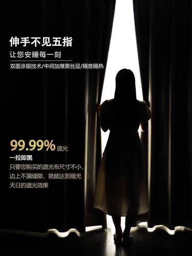 强遮光布窗帘简易爱淘爱家窗帘