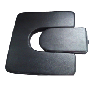 佛山祈康骏能轮椅配件家用老人手推代步车加厚海绵U形仿皮坐便垫