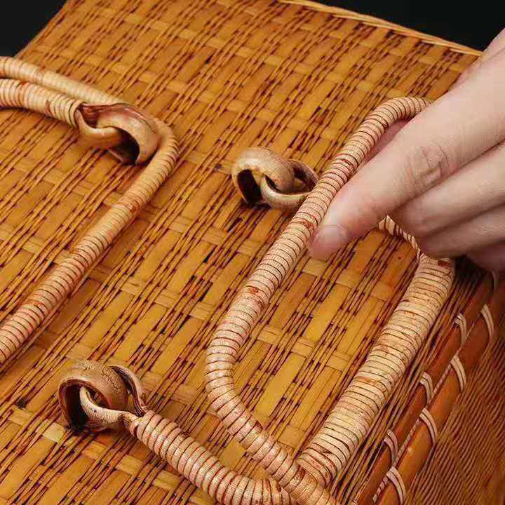 手工竹编夏梦大漆茶收纳s箱外出手提包便携出行复古精编人藤箱竹,特色手工艺,竹编/竹雕,淘宝优惠券,粉丝福利购,淘宝优惠卷