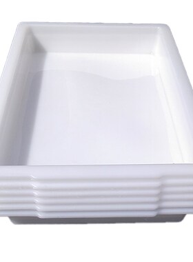 白色塑料托盘商用长方形冰盘鸭y脖熟食凉菜展示盘茶盘水果盘子冰