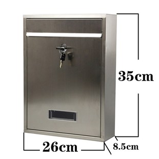 室外不锈钢信箱别墅邮箱挂墙创意扫黑除恶L举报箱信报箱家用可刻