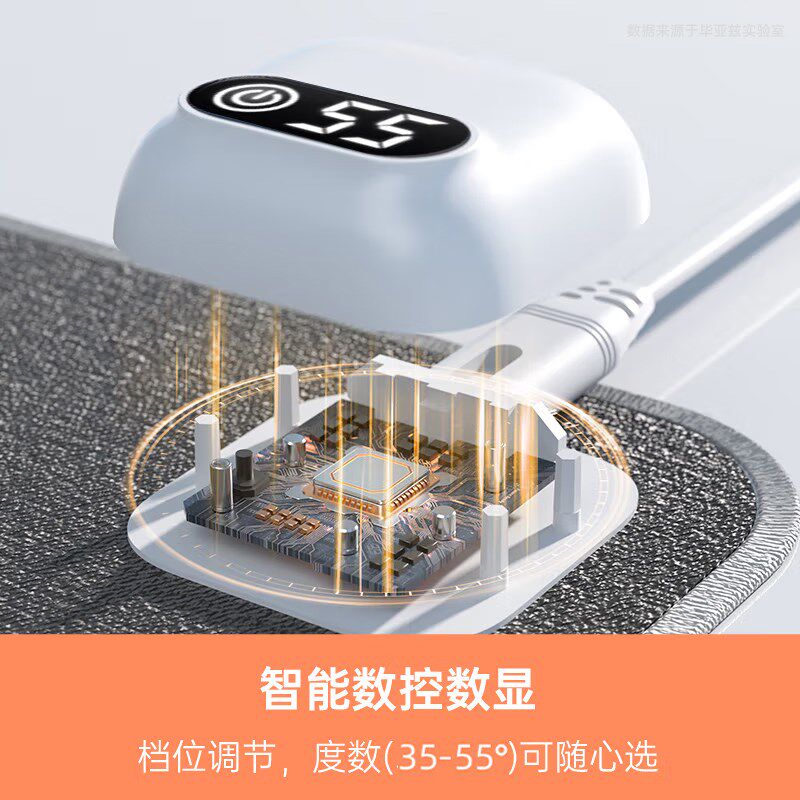 毕亚兹加热鼠标垫发热暖桌垫办公室电脑桌面超大学X生写字热手垫