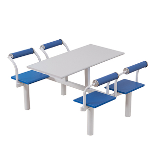 食堂连体快餐桌i椅组合学校工厂员工餐厅桌椅服务区大排档桌椅直