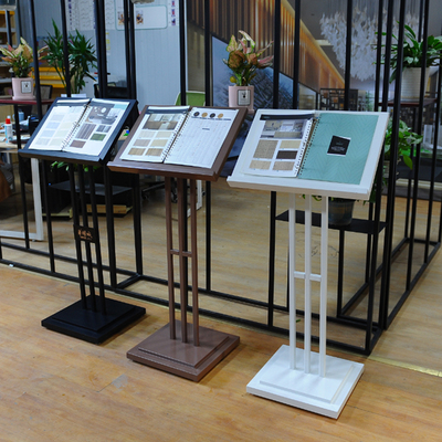 售楼部资料架门口广告牌展示架落地餐厅门口菜单架立W式合同公示