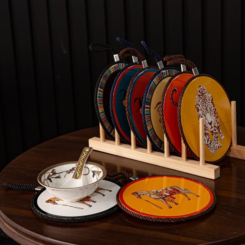 美式轻奢圆形陶瓷茶杯垫餐垫碗垫防水隔油防烫砂锅U垫餐盘防滑餐,餐饮具,餐垫,淘宝优惠券,粉丝福利购,淘宝优惠卷