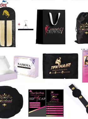 Custom Logo Hair Extensions Bags For Wigs