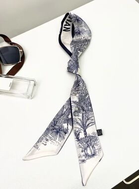120*5cm Plant Jungle Printed Scarf for Women's Spring Summer