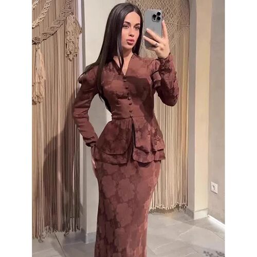 Women Dress Muslim Abay Slim Fit Bandage Dubai Long Dresses
