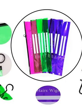 Hanging wig storage bag with multiple wigs - Zippered packag