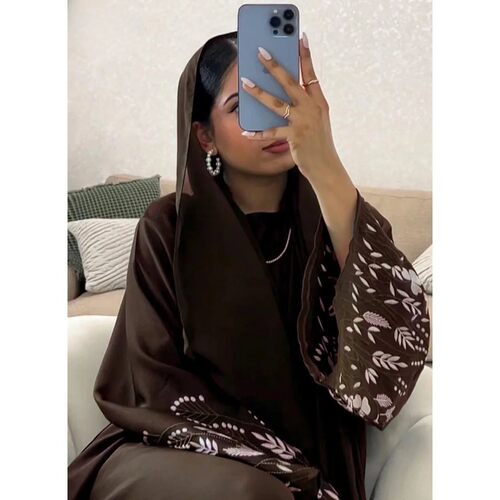 Turkey Emboridery Abay for Women Dress Morocco Dubai Islam V