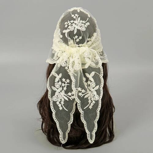 Fashion Ins Lace Hair Scarf Women Retro Triangle Hair Bands