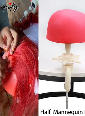 Manequin Head For Wigs Making Half Wig Head For Ventilating