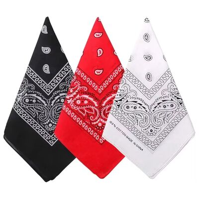Hip Hop Cowboy Paisley Scarf Large bandana head Square scarf