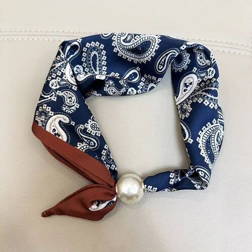1PCS Elegant Pearl Tail Magnetic Clasp Scarf Summer New Vers