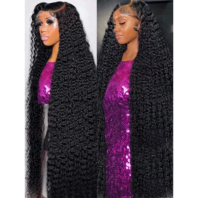 High Density 250% 40 50 Inch Deep Wave 13x6 HD Lace Front Hu