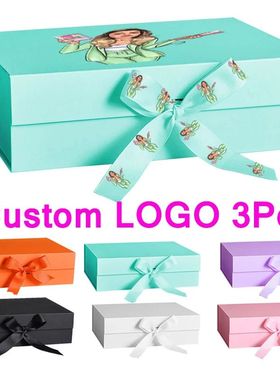 Hair Wig Box 3Pcs Custom Logo Wigs Packaging Storage Boxes B