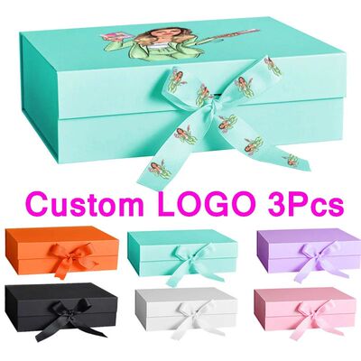 Hair Wig Box 3Pcs Custom Logo Wigs Packaging Storage Boxes B