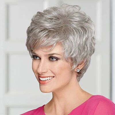HAIRJOY Synthetic Hair Women Classic Short Wigs Layers Curly