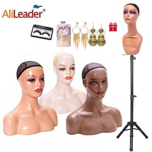 Femal Mannequin Head New Shoulders American With Man African