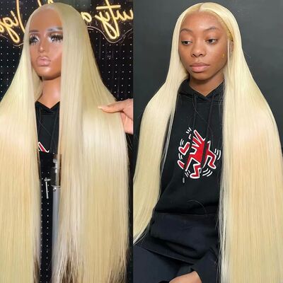 HD Transparent 613 Blonde Straight 200 Density 13x4 13x6 Lac