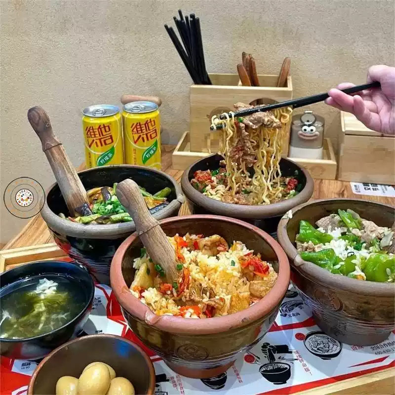 擂饭同款擂钵粗陶瓷商用