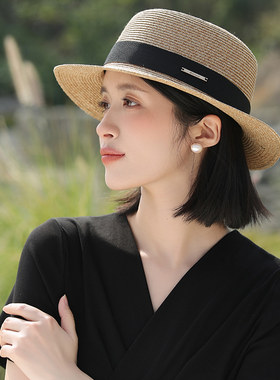 草帽法式女夏季时尚优雅新款