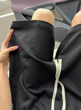 美式潮牌重磅短裤男款夏季宽松百搭休闲中裤男生痞帅直筒五分裤子