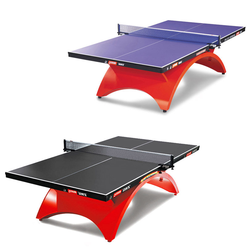 骄阳正品红双喜大彩虹乒乓球高级比赛级球台彩虹球桌送网架/球/拍