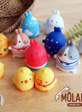 现货包邮一代韩国人气网红盲盒molang兔势力周原装礼物摆件创意