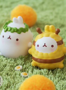 韩国热销可爱Molang土豆兔第二代盲盒家族郊游系列迷你公仔手办