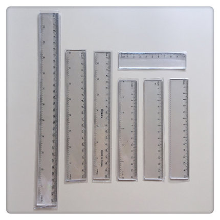 透明直尺10CM/15CM/20CM/30CM定做尺子不规则尺卡通尺