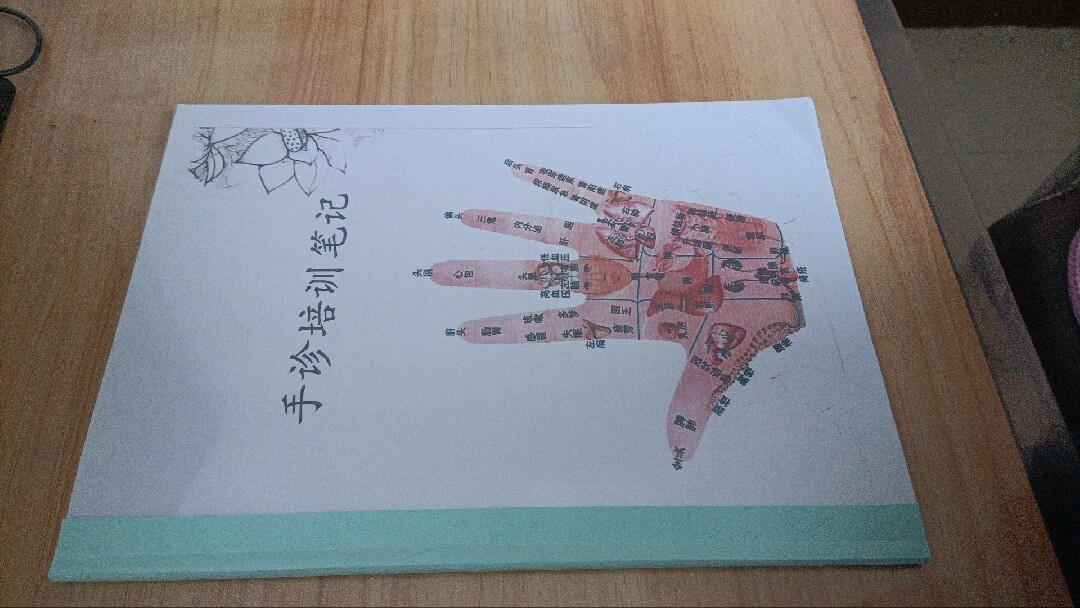 A4大开本16K手诊培训笔记本,80页加厚纸张,包含左右手双面
