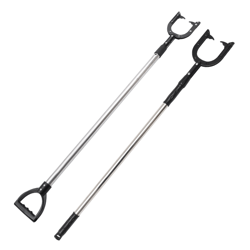 伸缩不锈钢防暴脚叉抓捕器脖叉颈叉保安防爆钢叉校园安保防身器材