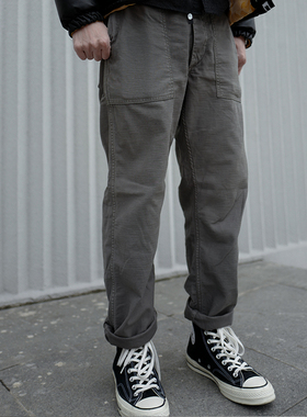 小溪自制 OG107美式复古军裤阿美咔叽宽松潮工装裤直筒休闲长裤男