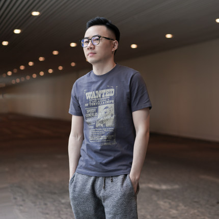 美式重磅纯棉短袖男士修身圆领T恤2026新款休闲男装潮流打底衫INS