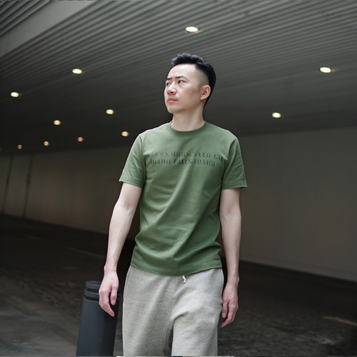 bf自制日系短袖t恤男士纯棉休闲